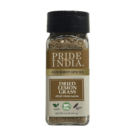 Pride of India | Lemongrass Fine Cut & Sifted 0.8 oz (22.7 gm) Small Dual Sifter Bottle | Ideal for Cooking & Drinks | Perfect seasoning for Soups/Sal
